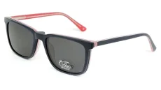 Brýle se slunečním polarizačním klipem (2v1) Cooline 178 c2 - tmavě modrá/červená