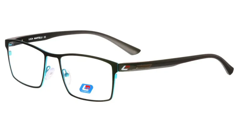 Pánská brýlová obruba Luca Martelli Sport LMS024 Col. 07 - černá/blankytná