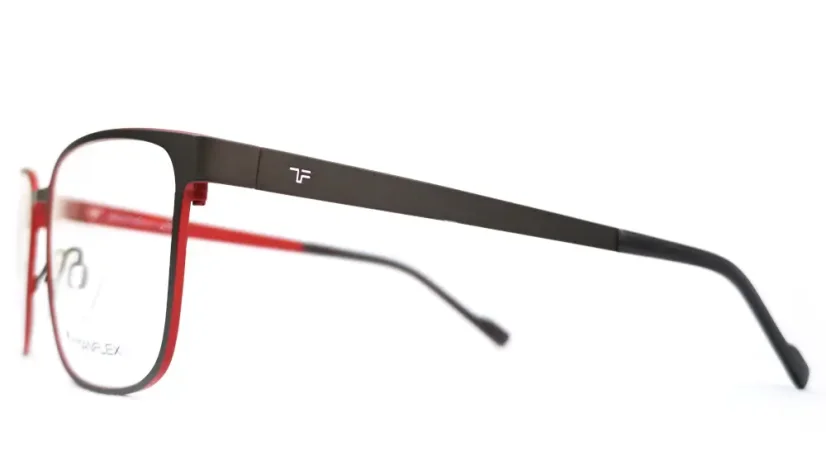 Pánská titanová brýlová obruba TITANFLEX 820943 35 - šedá/vínová