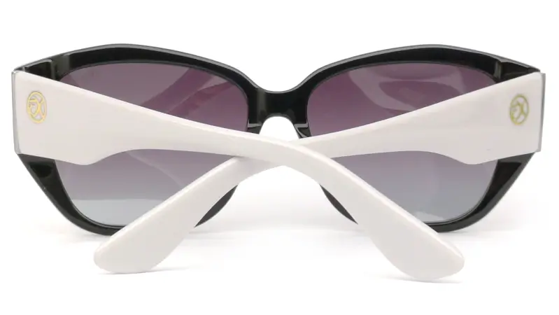 Dámská sluneční brýle s širokou stranicí, polarizací a gradálem EXCCES EX651 c.01 - černá/šedá