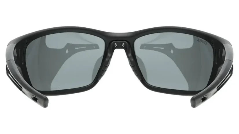 Sportovní polarizační brýle UVEX SPORTSTYLE 232 P BLACK MAT / POLAVISION MIRROR SILVER (CAT. 3)