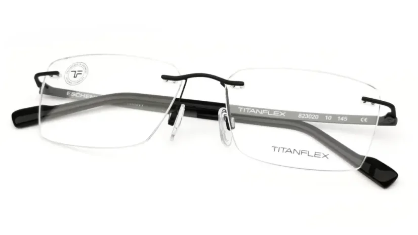 Unisex brýlová obruba ESCHENBACH TITANFLEX 823020 10 - černá/šedá