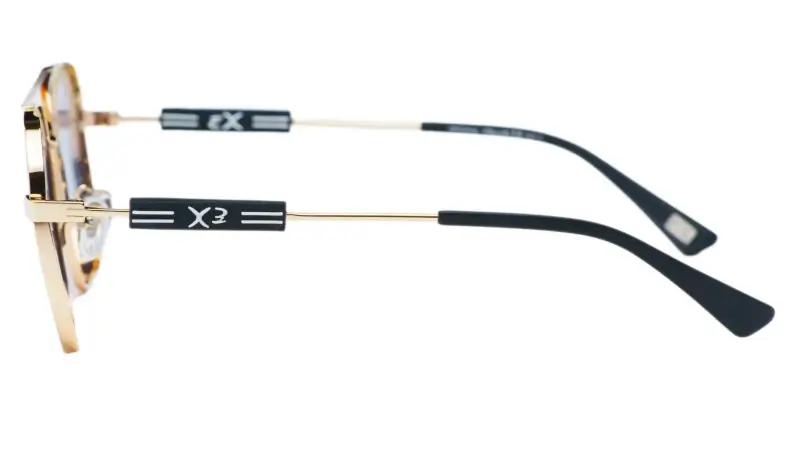 Pánské sluneční brýle EXCCES Polarized EX672-C03 - zlatá/černá