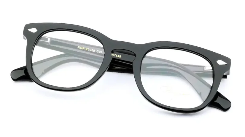 Brýlová obruba se slunečním polarizačním klipem Rigiro RGR-23028 c1 black - černá
