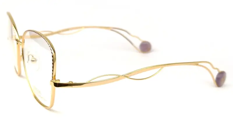 Zlacená dámská brýlová obruba EMILIA BY ENNI MARCO 18KT IV67-014 col.02 - zlatá