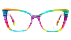 Dámská brýlová obruba TUSSO-481 magic - modrá/růžová/zelená/žlutá