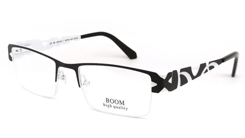 Dámská brýlová poloobruba BOOM BO 1605 col. 1 - černá-bílá