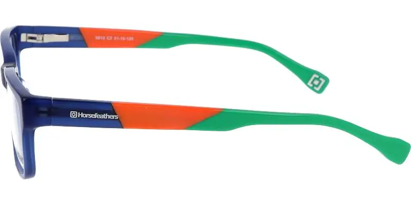 Junior brýlová obruba HORSEFEATHERS 3813 c2 - modrá/oranžová/zelená