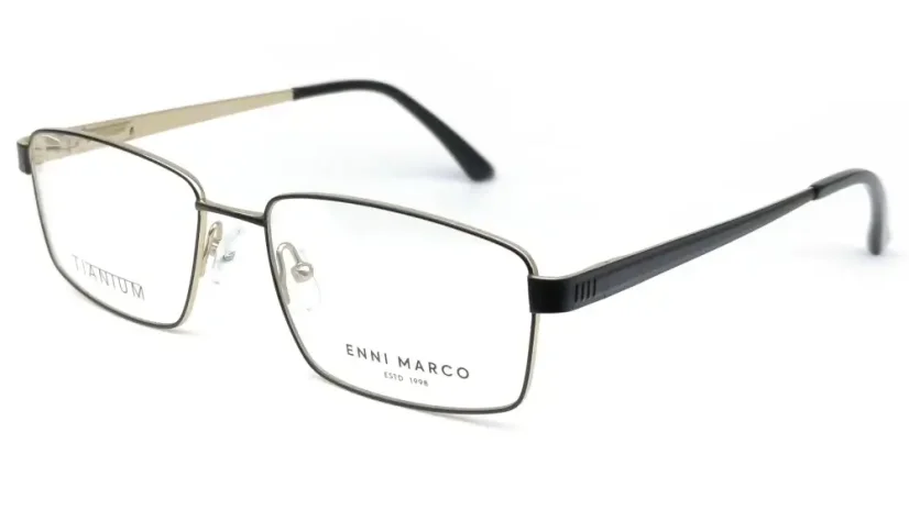 Pánská brýlová obruba ENNI MARCO TITANUM IV 43-056 col.18T - černá/zlatá