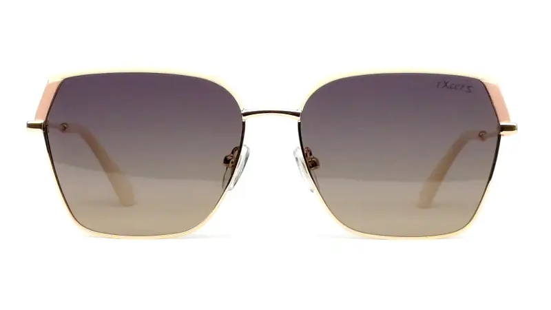 Dámské sluneční brýle EXCCES Polarized EX660 c04 - zlatá/bílá/béžová