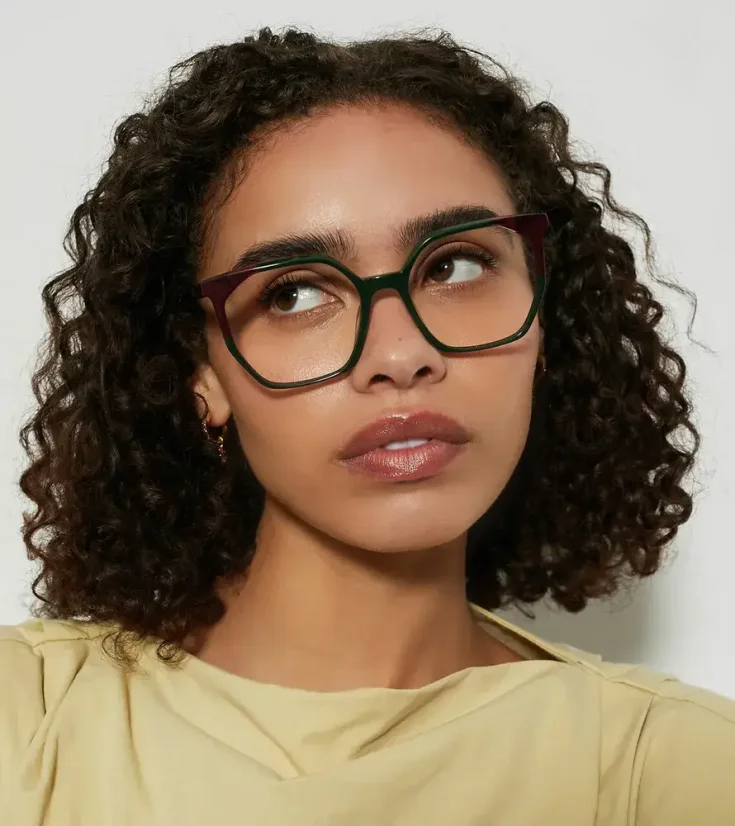 Dámská brýlová obruba Woodys 260202 SASSA 03 - khaki/fialová/růžová