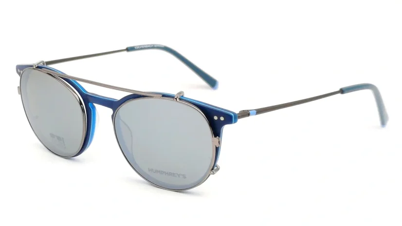 Unisex brýle se slunečním klipem (2v1) HUMPHREY´S 581066 74 - modrá