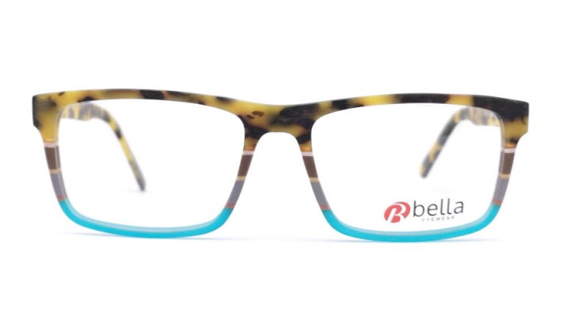 Dámská brýlová obruba Bella BE 8126 C3 - hnšdá/žlutá/modrá
