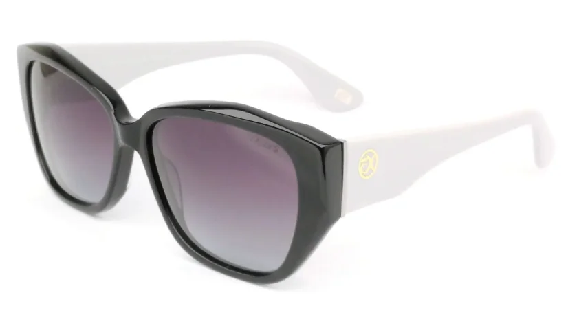 Dámská sluneční brýle s širokou stranicí, polarizací a gradálem EXCCES EX651 c.01 - černá/šedá