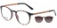 Brýlová obruba se slunečním klipem 2v1 POINT 6070 U01