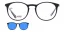 Brýlová obruba se slunečním klipem 2v1 POINT 6070 U07