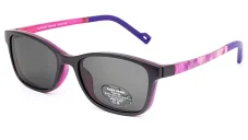 Dětská brýle se slunečním polarizačním klipem (2v1) Cooline 189 c2 purple - fialová/růžová