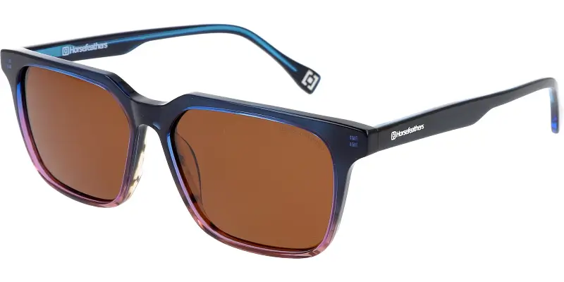 Pánská sluneční polarizační brýle HORSEFEATHERS 392045 C2 - modrá