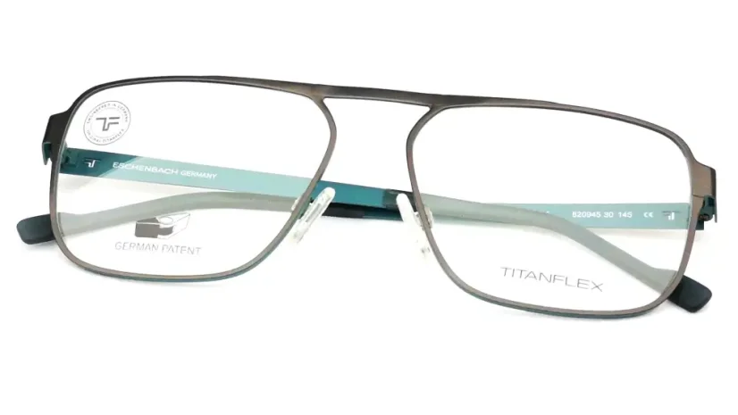 Pánská brýlová obruba TITANFLEX 820945 30 - šedá/tyrkysová
