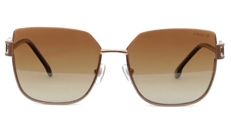 Dámské elegantní sluneční brýle EXCCES EX640 C01 - bronzová, hnědá, černá