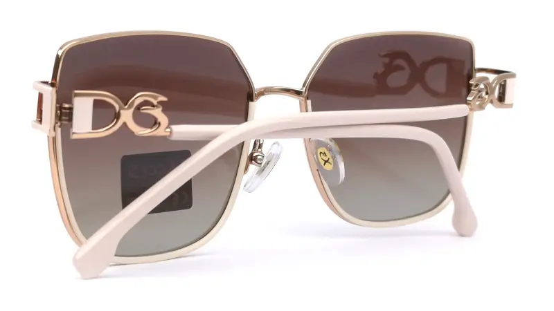 Dámské elegantní sluneční brýle EXCCES EX640 C03 - zlatá/bílá