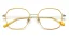 Dámská brýlová obruba Woodys 241008 QUEEN 06 - žlutá/zlatá