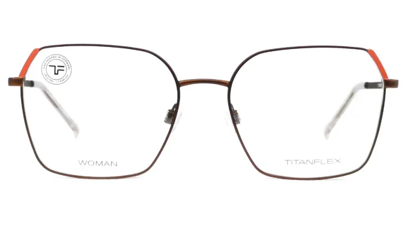 Dámská titanová brýlová obruba TITANFLEX 826014 60 - hnědá