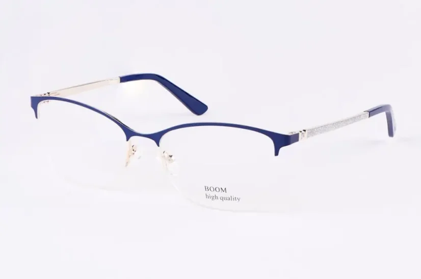 Dámská brýlová obruba BOOM BO 1496 col. 3 - modrá/kovová