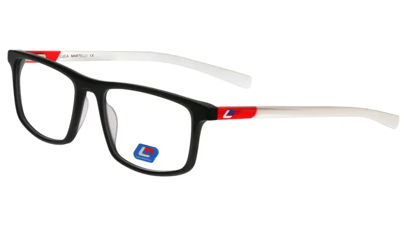 Pánská brýlová obruba Luca Martelli Sport LMS 053 c5 - šedá/červená/bílá