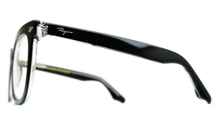 Brýlová obruba se slunečním polarizačním klipem (2v1) Rigiro RGR-23030 c5 black/crystal