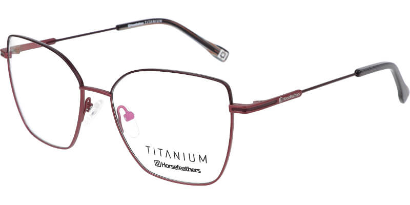 Dámská titanová brýlová obruba HORSEFEATHERS 3114 c3 hnědá