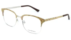 Dámská brýlová obruba Luca Martelli LM 211 C3 - béžová/hnědá/kovová