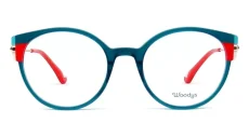 Dámské módní brýle Woodys LUMA 04 - tyrkysová/červená/zlatá