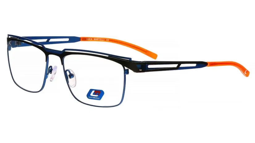 Pánská brýlová obruba Luca Martelli Sport Collection LMS 052 c1 - černá/modrá/oranžová