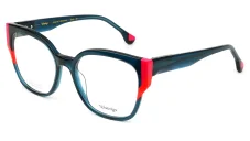 Dámská brýlová obruba Woodys Dagmar 03 - tyrkysová/červená/oranžová