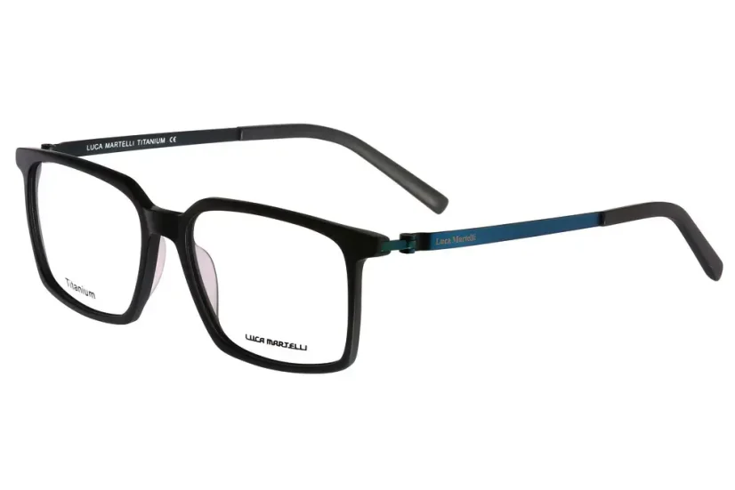 Pánská brýlová obruba Luca Martelli Titanium LM2201 COL. 03 - černá/modrá