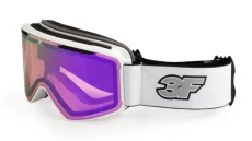 Lyžařské brýle 3F Gambit 1980s - bílá, lehké zabarvení CAT.1 (růžové), fialový odlesk