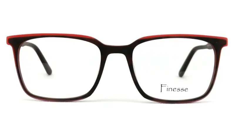 Dámská brýlová obruba Finesse FI016 Col. 05 - černá/červená/růžová