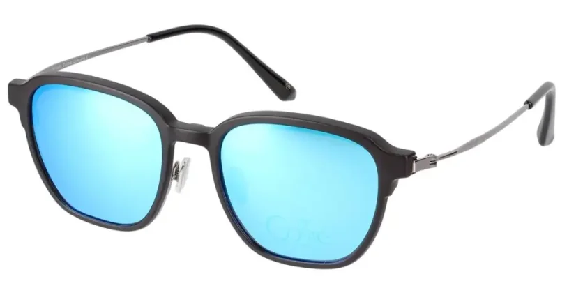 Dioptrické brýle se slun.klipem (2v1) Cooline 117 black-matt