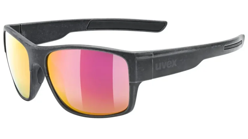 Sportovní sluneční brýle UVEX ESNTL URBAN - BLACK MATT/MIR. RED - Cat. 3 (S5330632213)