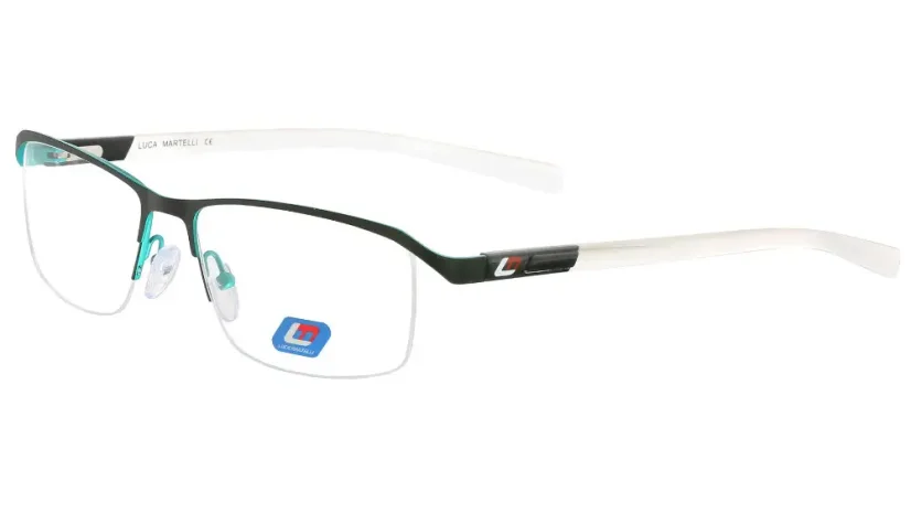 Pánská sportovní brýlová obruba Luca Martelli Sport LMS 064 Col. 04 - černá/bílá