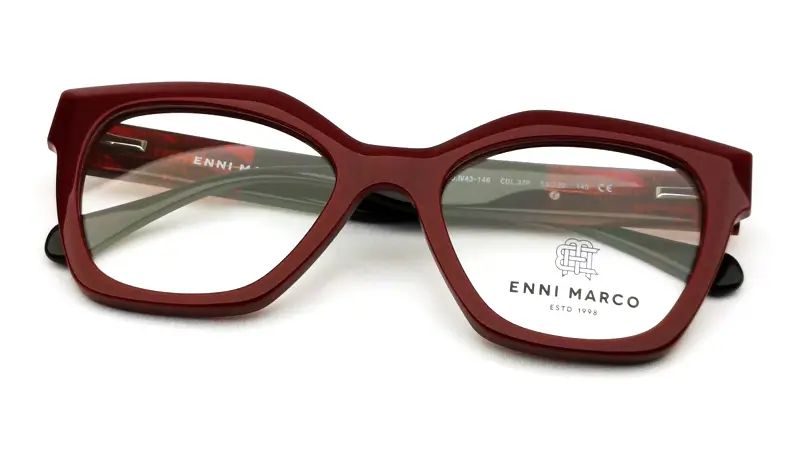 Dámská brýlová obruba ENNI MARCO IV43-146 37P - vínová/černá