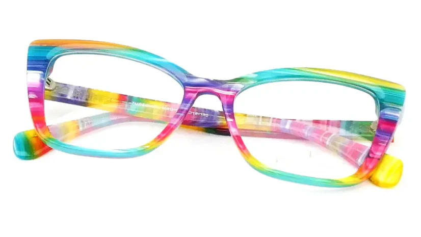 Dámská brýlová obruba TUSSO-481 magic - modrá/růžová/zelená/žlutá
