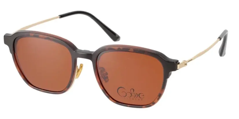 Dioptrické brýle se slun.klipem (2v1) Cooline 117 demi-brown