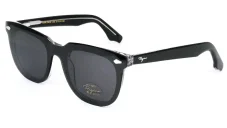 Brýlová obruba se slunečním polarizačním klipem (2v1) Rigiro RGR-23030 c5 black/crystal