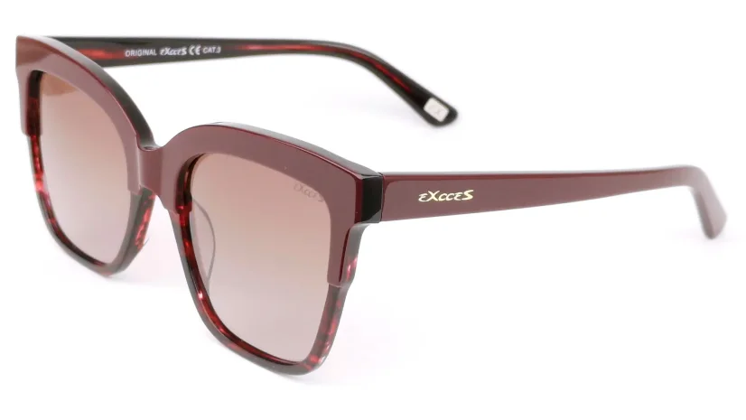 Dámské sluneční brýle s polarizací a gradálem EXCCES EX648 c02 - vínová