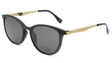 Brýle se slunečním klipem Cooline 159 c1 m.black-brass Brýle se slunečním klipem Cooline 159 c1 m.black-brass