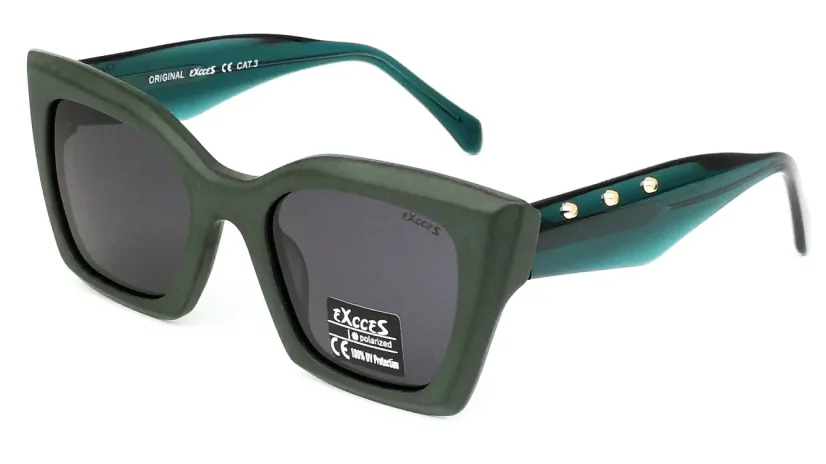 Dámské sluneční brýle EXCCES Polarized EX727AC C03 - khaki/zelená