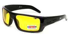 Sportovní polarizační brýle 3F Shot 1622 - černé; žluté rozjasňující CAT. 02
