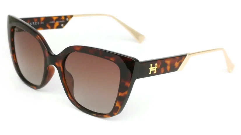 Dámská sluneční brýle s polarizačním filtrem HARES HA5852 C2 - hnědá/zlatá